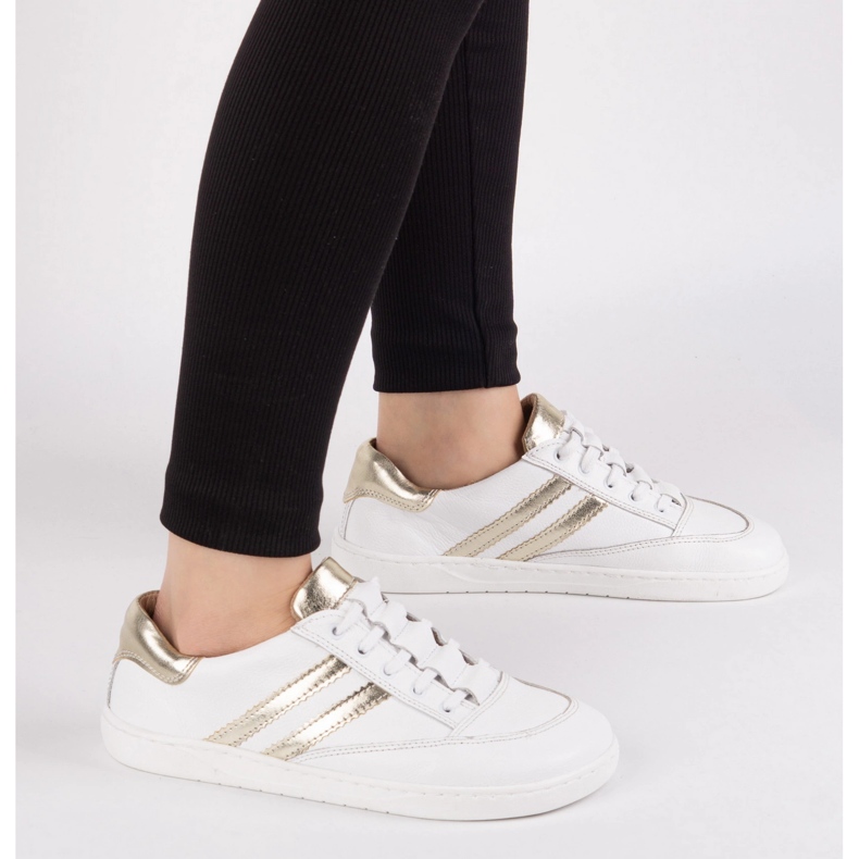 Sneakers Barfoot Women's Kaia Olivier - Hvide lædersko 2