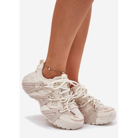 Dame sportssko sneakers, beige 1