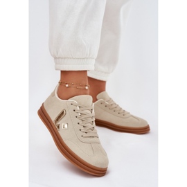 Kvinders sneakers Eco Suede Beige 2