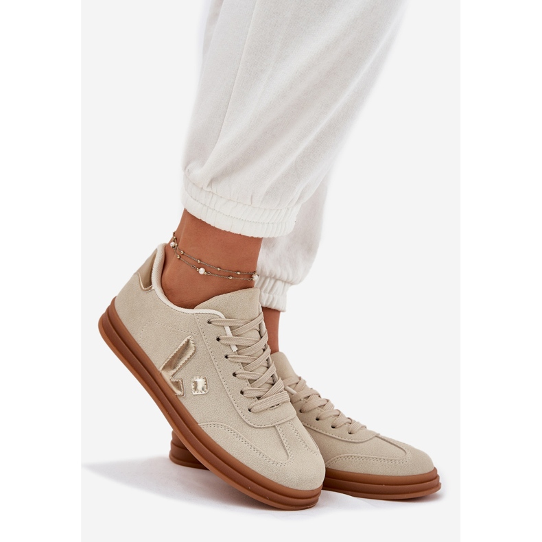 Kvinders sneakers Eco Suede Beige 1