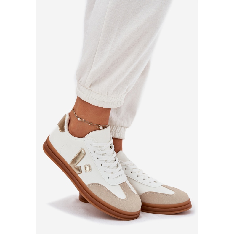 Hvide læder sneakers 1