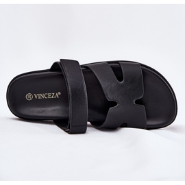 Kvinders flip flops med Vinceza 17401 velcro sort 8