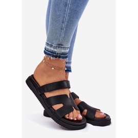 Kvinders flip flops med Vinceza 17401 velcro sort 1