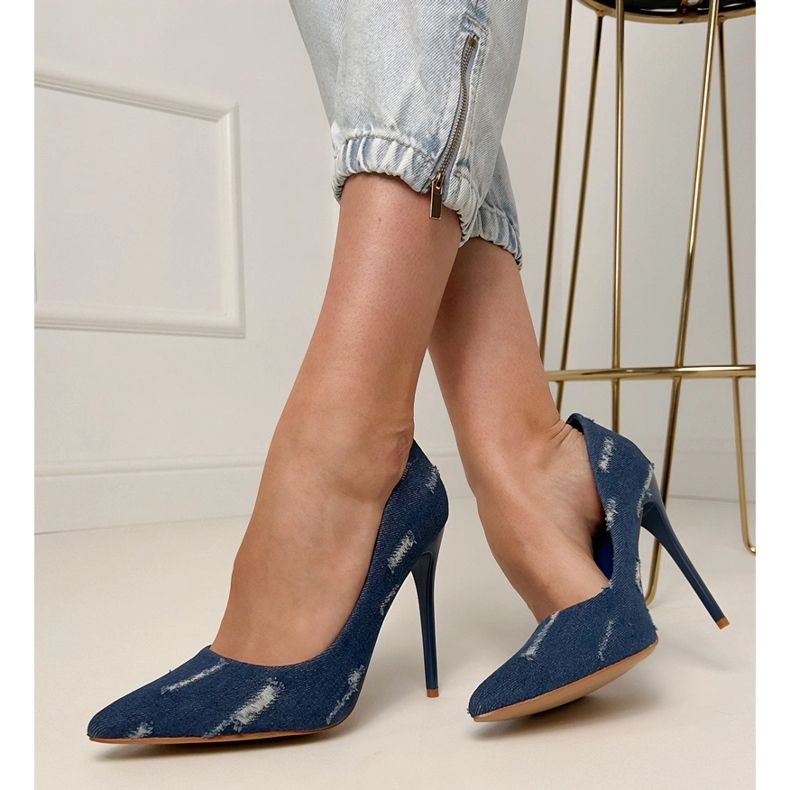 Navy Blue Heel Pumps blå 2