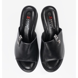 Seastar Sort flip -flops på Openwork -platformen 3