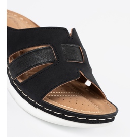 Kvinders sorte flip -flops 4