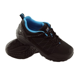 DK 18108 sorte softshell trekkingsko blå 3