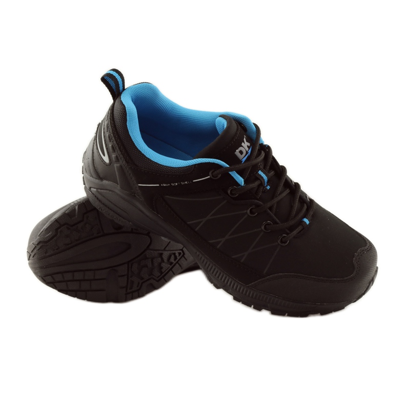 DK 18108 sorte softshell trekkingsko blå 3