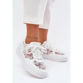 Kvinders mesh sneakers White Stokrotki hvid 2