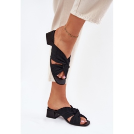 Kvinders flip flops på Maciejka-blokken 06955-01 sort 6