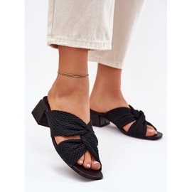 Kvinders flip flops på Maciejka-blokken 06955-01 sort 2