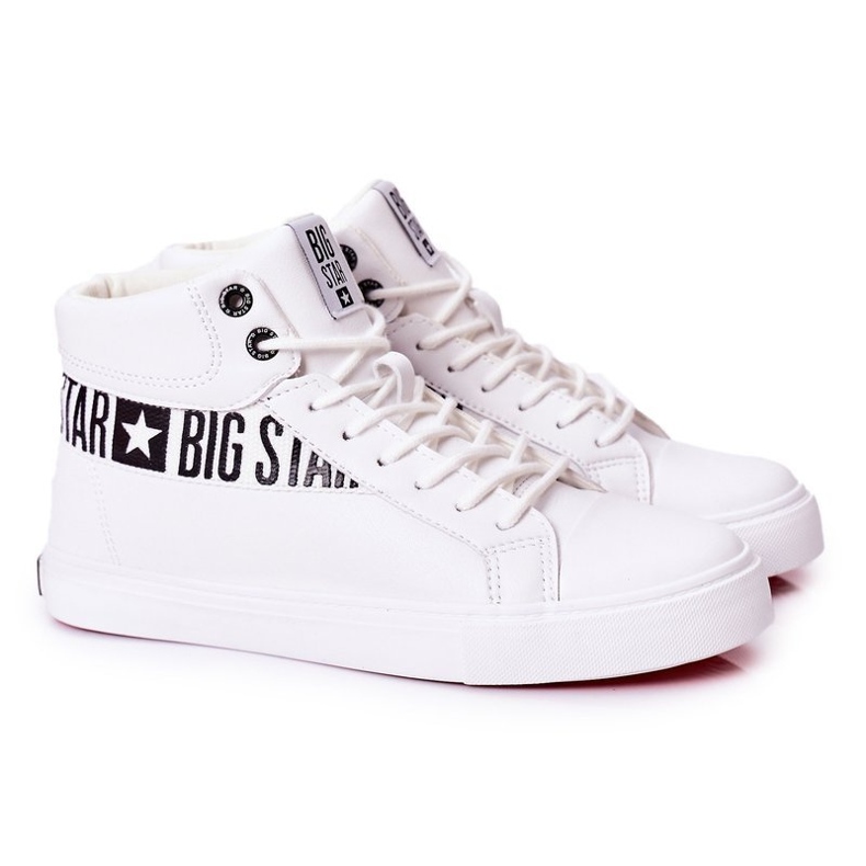 Herresneakers Low Big Star High White EE174340 hvid 3