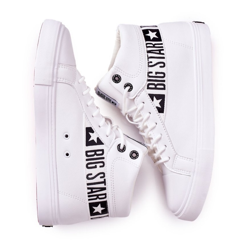 Herresneakers Low Big Star High White EE174340 hvid 2