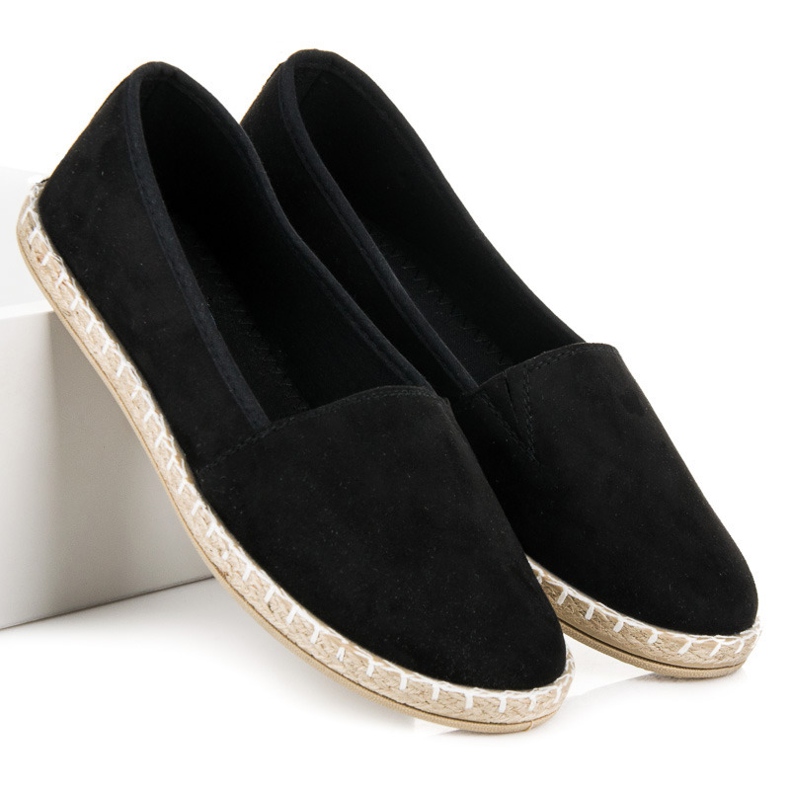 Ruskind espadriller sort 2