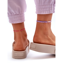 Ruskindsflip-flops til kvinder Big Star NN274A671 Beige 4