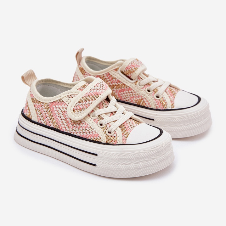 Pigers lyserøde velcro -sneakers 1