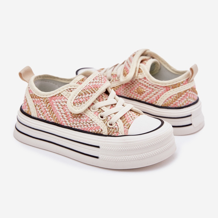 Pigers lyserøde velcro -sneakers 2