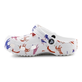 Crocs Classic Character Print-tilstopning 209695-9CD Flip-FLOPS hvid 7