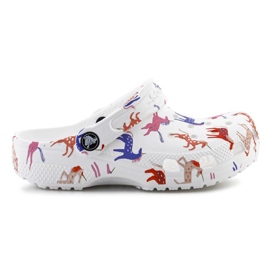 Crocs Classic Character Print-tilstopning 209695-9CD Flip-FLOPS hvid 9