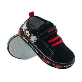 American Club Amerikanske sneakers sneakers læder indersål rød sort hvid 3