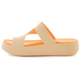 Flip-Flops Crocs Getaway Platform Toe Loop 210834-78Z orange 9