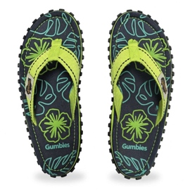 Flip-Flops Gumbies Islander Flip-Flops Lime Hibiscus Gu-FFISL148 grøn 4