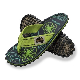 Flip-Flops Gumbies Islander Flip-Flops Lime Hibiscus Gu-FFISL148 grøn 7