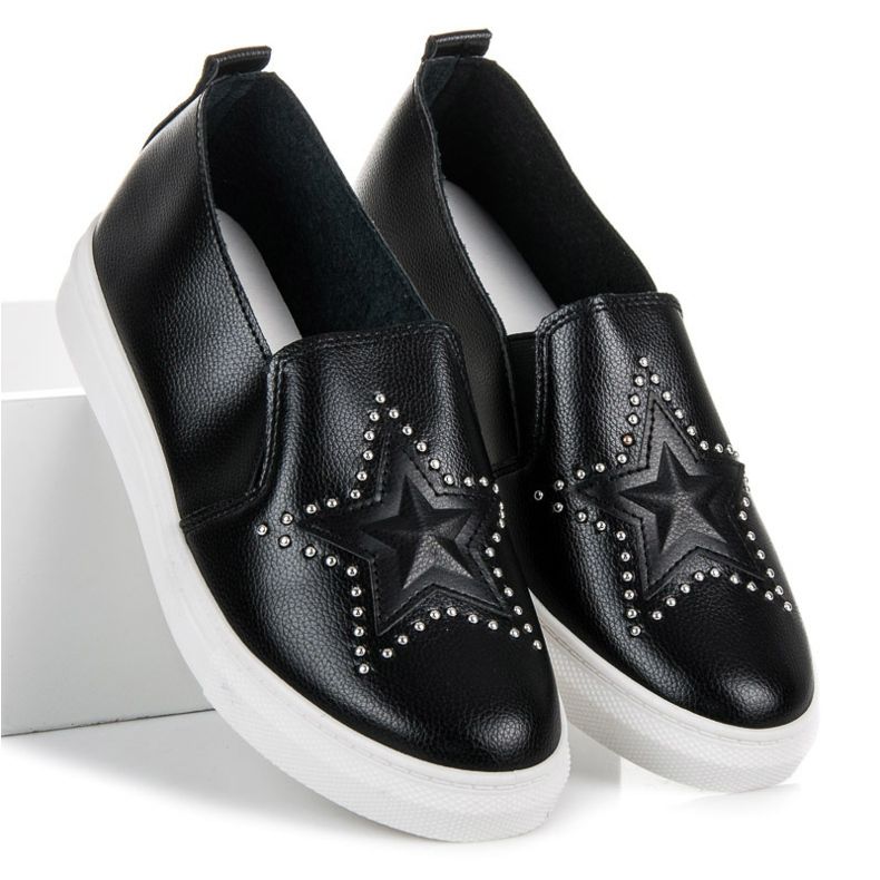 Sorte slipons med en stjerne 2