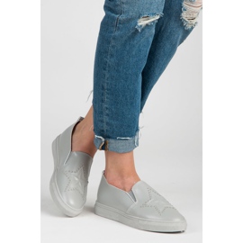 Grå Slipons Med En Stjerne 2