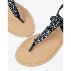 Flad sort -stil sorte sandaler 4