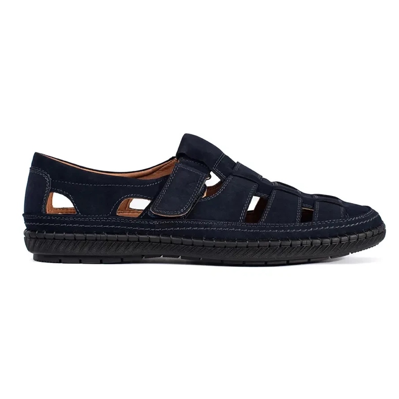 Mænds marineblå sandaler 2