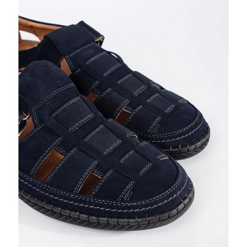 Mænds marineblå sandaler 1