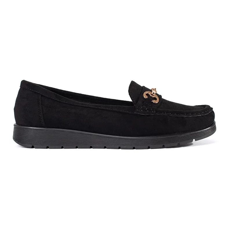 Seastar Sorte kvinders ruskind loafers 1