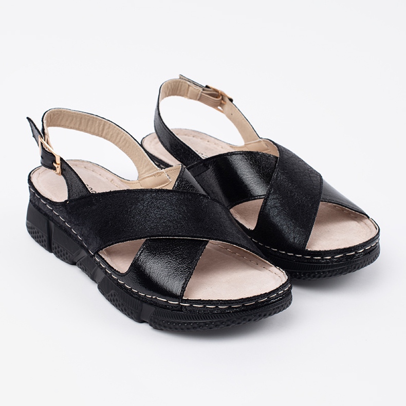 Goodin Sorte flade sandaler 2