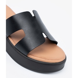 Seastar Kvinders sorte platform hjemmesko 2