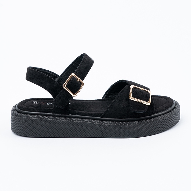 Seastar Sorte sandaler med spænde 2