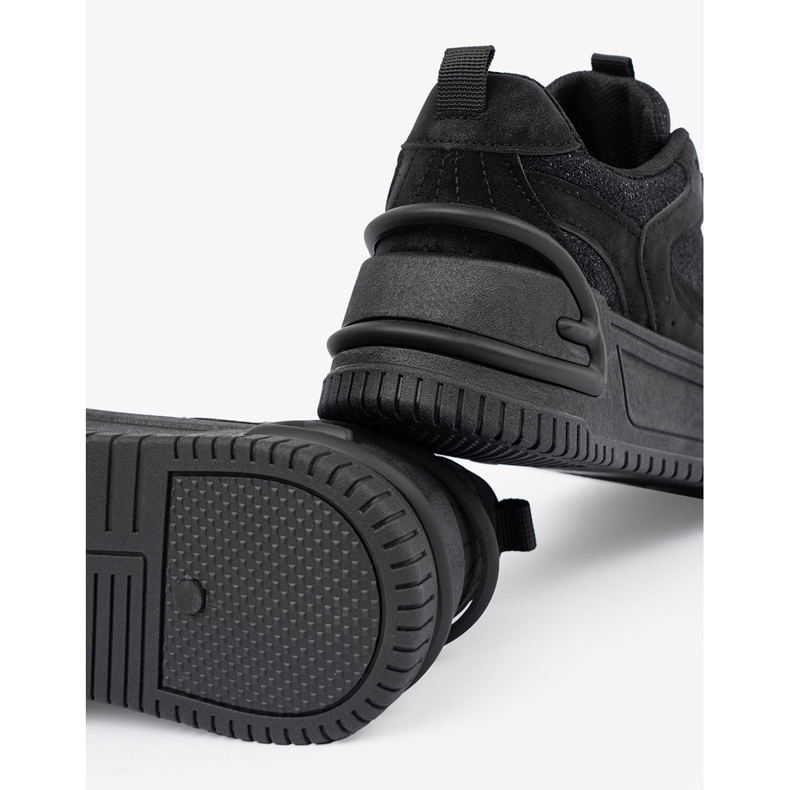 Kvinders sneakers med sort blonder 1