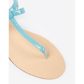 Kvinders blå -stil blå sandaler 1
