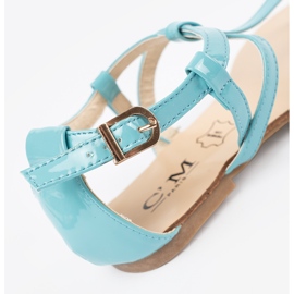 Kvinders blå -stil blå sandaler 2
