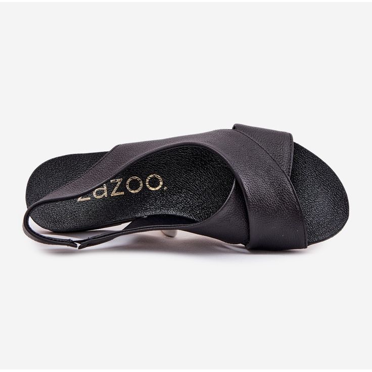 Zazoo 40407 kvinders sorte læder sandaler 2