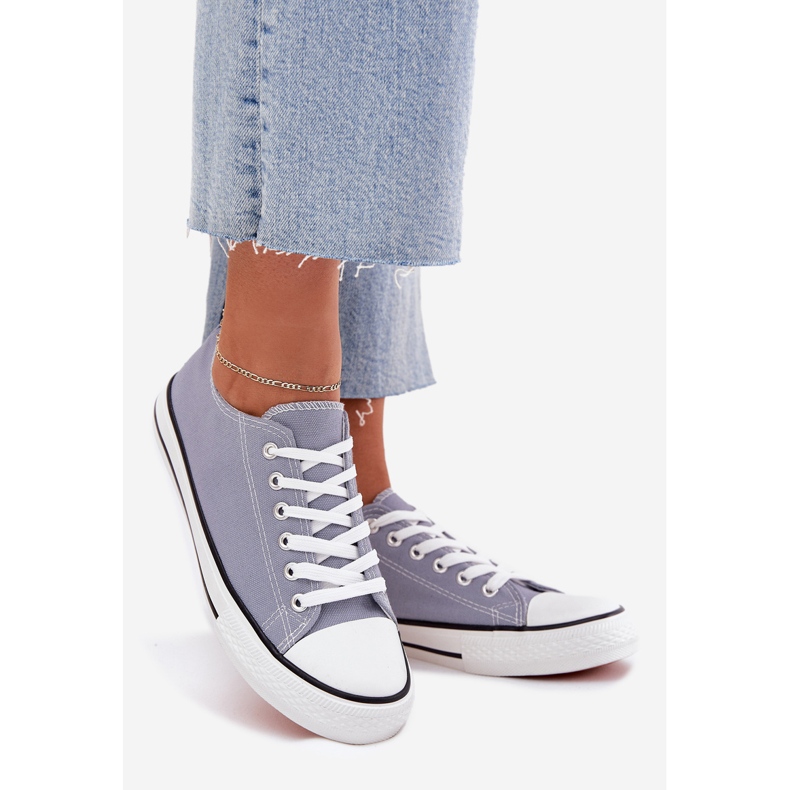 Kvinders klassiske blå sneakers 1