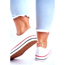 News Sneakers i stof til kvinder, hvide 4
