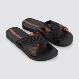 Ipanema Slide Slide 27214 BC402 Black Leopard Flip -Flops sort 3