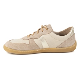 Olivier Kvinders barfodede model 1773pol beige sneakers 2