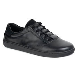 Sneakers Barfoot Women's Maja Olivier - Sorte lædersko 1