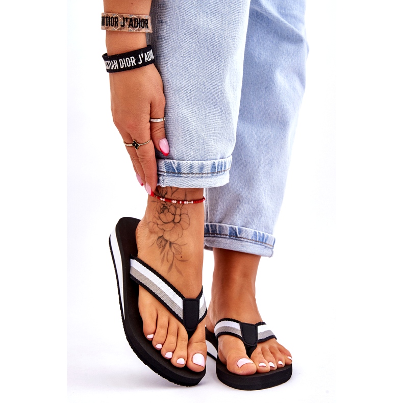Kvinder Big Star Platform Flip Flops LL274781 Sort 1