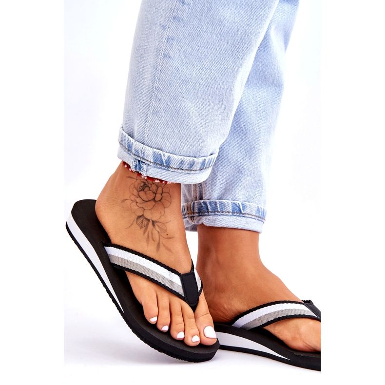 Kvinder Big Star Platform Flip Flops LL274781 Sort 2
