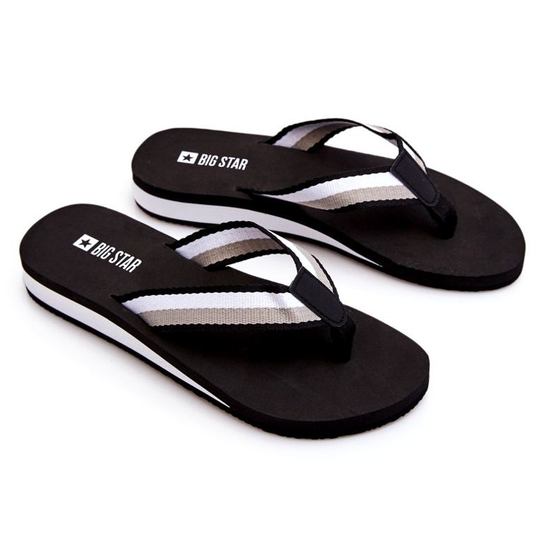 Kvinder Big Star Platform Flip Flops LL274781 Sort 4
