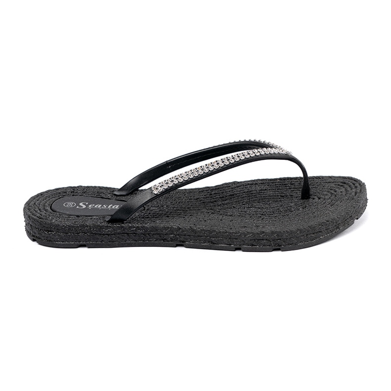 Seastar Sort flip -flops med zirkoner 2