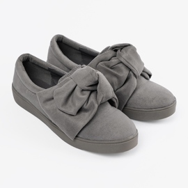 Seastar Grå slip -af sneakers med en bue 1